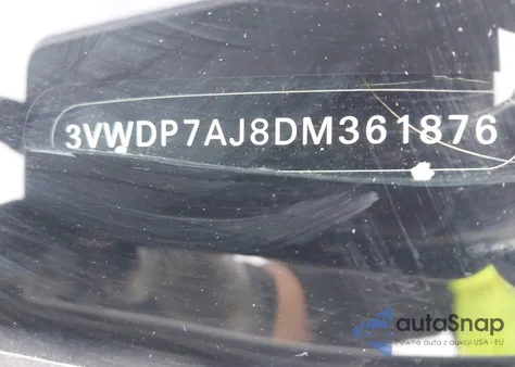 2013 Volkswagen Jetta Se z USA, uszkodzony, nr VIN 3VWDP7AJ8DM361876